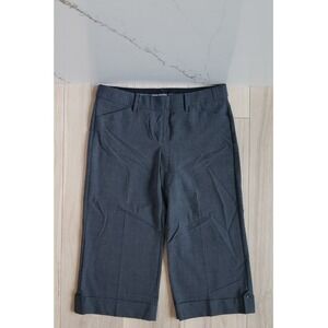 Express Design Studio Pants Womens 6 Gray Wool Blend Dress Editor Crop Trousers